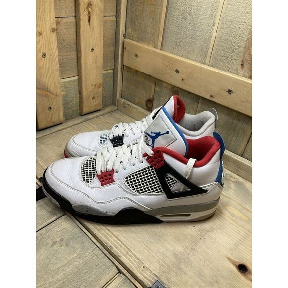 Nike Air Jordan 4 Retro SE What The US10.5 Fire Red Military Cement White 2019